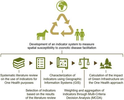 Toward One Health: a spatial indicator system to model the facilitation of the spread of zoonotic diseases